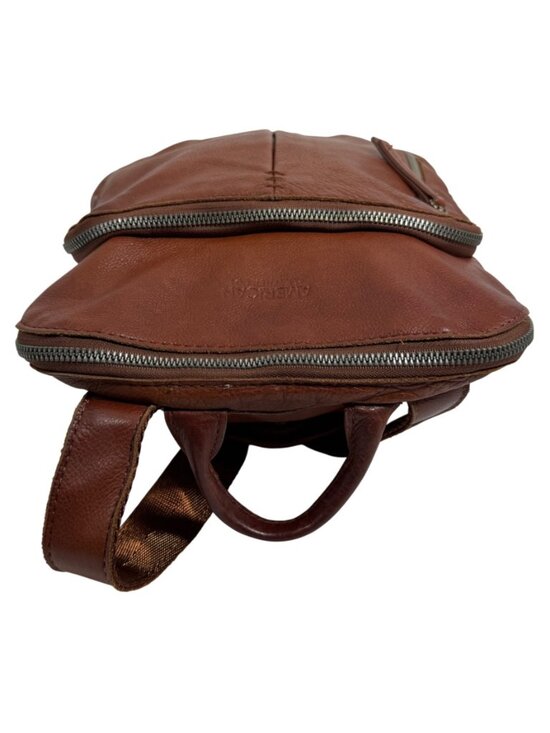American Leather Co Cleveland Backpack Brandy Brown Smooth Leather main image 10